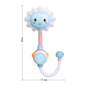 Baby Bath Toys B/O Flower Shower Head in Tub