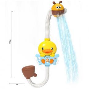 Baby Bath Toys B/O Yellow Duch with Funny Bee Shower Head Funny Bee in Tub